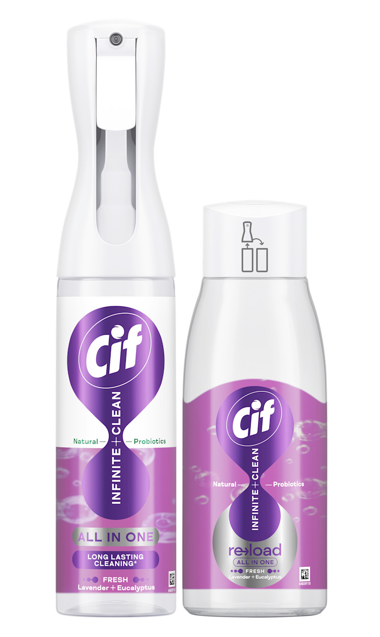 Cif Infinite Clean All In One Lavender & Eucalyptus Spray Packshot