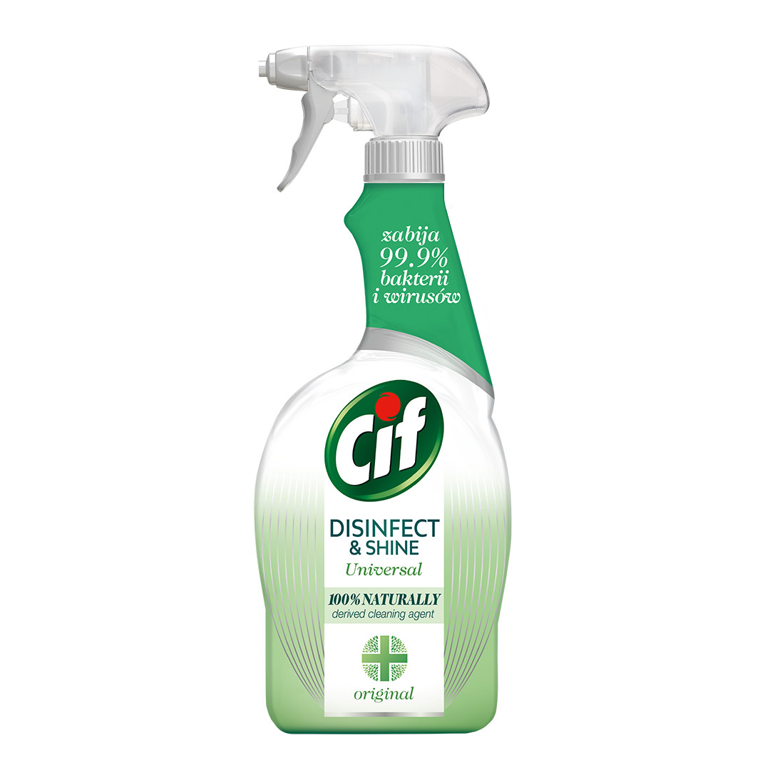 Cif Disinfect & Shine Spray czyszcząco-dezynfekujący Original